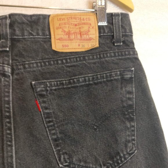 VINTAGE Levis 550XX Made in USA 100%COTTON 36x30 DAD BAGGY MOM JEAN FIT 80s/90s - Picture 6 of 8